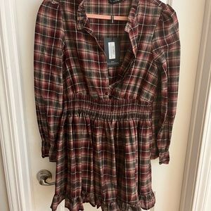 Plaid skater dress